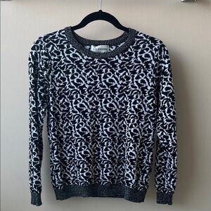 Vintage Cathy Daniels Jacquard Print Sweater- Size Medium Petite